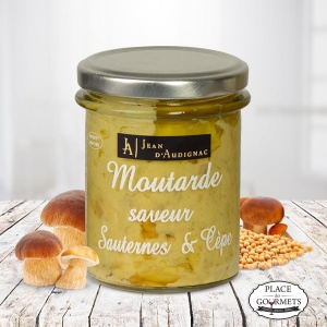 Moutarde saveur cèpes et Sauternes 175 gr par Jean d'Audignac