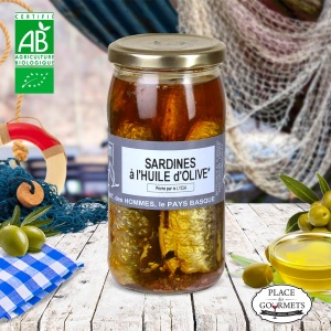 Sardines à l'huile d'olive bio par Jean de Luz