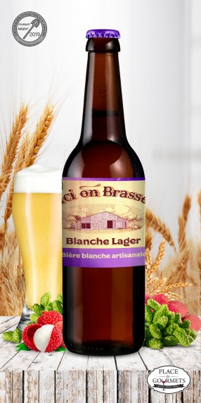 Ici on brasse bière Blanche Lager 75cl